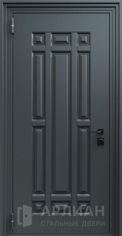 Фото №2 «Входная двухконтурная дверь с темной филенкой №628»